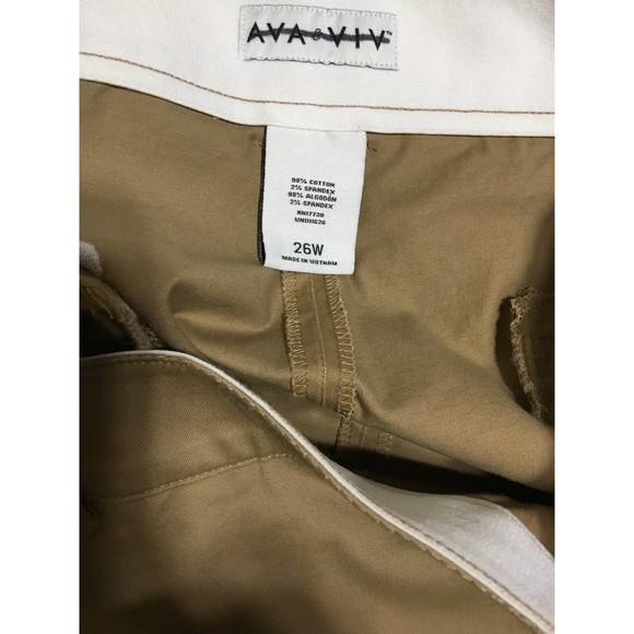 Ava and Viv Chino Shorts Size 26W NWT - Picture 5 of 8